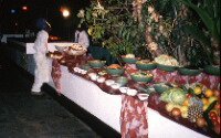 The buffet at Vic Falls Hotel